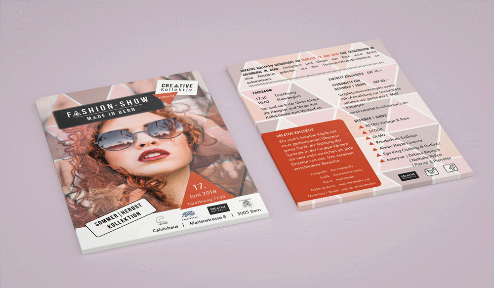 Flyer-Mockup Fashionshow Creative Kollektiv