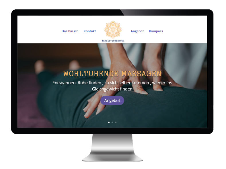 Webdesign mit Wordpress - Homepage marzia-tomazzoli.ch